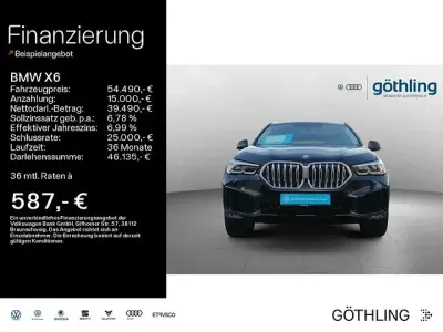 Brugt BMW X6 Sport Line 286 HK (210 kW) 2021 Sort SUV