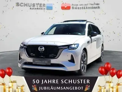 Gebraucht Mazda CX-80 Homura-Line 254 PS (186 kW) 2025 Platinum quartz (metallic) SUV