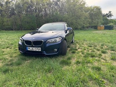 Usata BMW 218 Advantage 136 CV (100 kW) 2016 Blu Cabrio