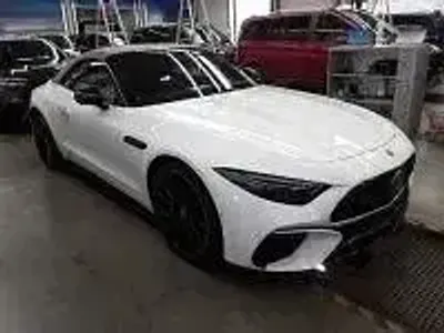 Brugt Mercedes SL43 AMG AMG 381 HK (280 kW) 2024 Hvid Cabriolet