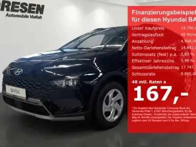 Nouă Hyundai Bayon Select 101 CP (74 kW) 2025 Negru SUV