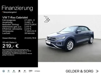 Gebraucht VW T-Roc Cabriolet Style 116 PS (85 kW) 2025 Rauchgrau metallic Cabrio