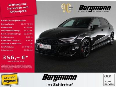 Mythosschwarz metallic (metallic) Gebraucht 2024 Audi RS3 Sport Limousine | 59.777 € (Fairer Preis)