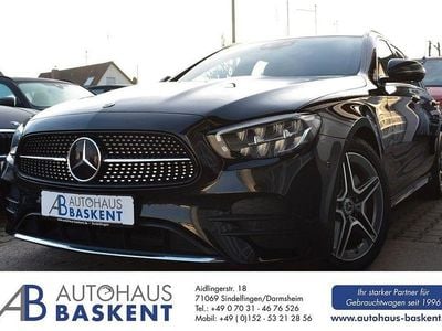 Schwarz Gebraucht 2022 Mercedes E220 AMG line Limousine | 38.790 € (Guter Preis)