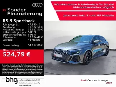 Gebraucht Audi RS3 Sportback Ambiente 400 PS (294 kW) 2023 Daytonagrau perleffekt Kleinwagen