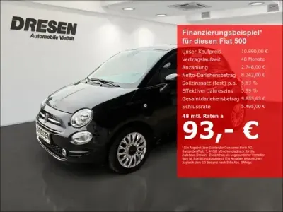 Gebraucht Fiat 500 Lounge 69 PS (50 kW) 2021 Schwarz Kleinwagen