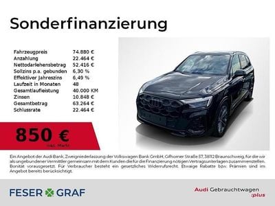 Gebraucht Audi Q7 S-Line 286 PS (210 kW) 2025 Mythosschwarz metallic SUV