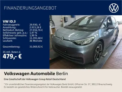 Gebraucht VW ID.3 Pro 150 kW (204 PS) 2022 Stonewashed blue metallic Kleinwagen