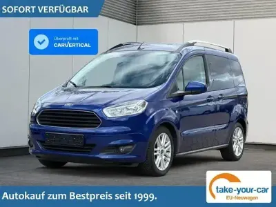 Gebraucht Ford Tourneo Courier Titanium 101 PS (74 kW) 2018 Blau Van / Kleinbus
