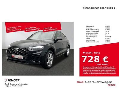Schwarz Gebraucht 2024 Audi Q5 Sportback S-Line SUV | 49.880 € (Guter Preis)
