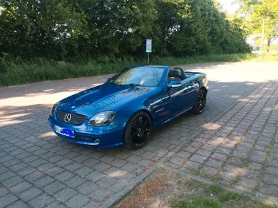 Gebraucht Mercedes SLK200 163 PS (119 kW) 2003 Blau Cabrio