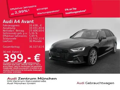 Gebraucht Audi A4 S-Line 204 PS (150 kW) 2024 Mythosschwarz metallic Kombi