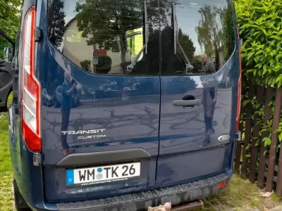 Occasion Ford Transit Custom 130 ch (95 kW) 2019 Bleue Monospace