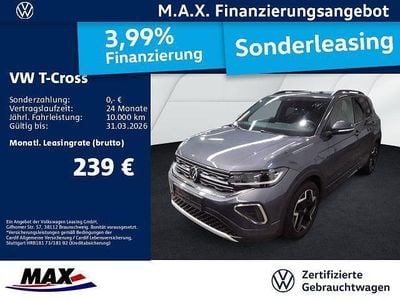 Rauchgrau metallic Gebraucht 2025 VW T-Cross R-line SUV | 26.489 € (Guter Preis)