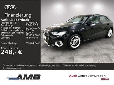 Gebraucht Audi A3 Advanced Plus 150 PS (110 kW) 2024 Mythosschwarz metallic Limousine
