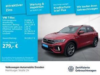 Gebraucht VW T-Roc R-line 150 PS (110 kW) 2025 Rot (kings red metallic) SUV