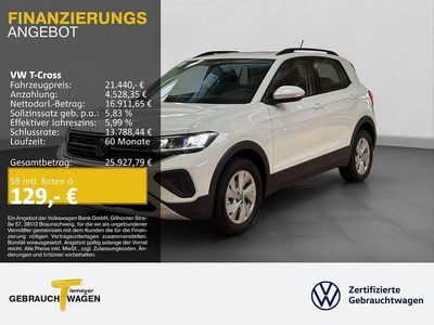 Neu VW T-Cross Life 95 PS (69 kW) 2025 Weiß SUV