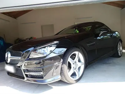 Gebraucht Mercedes SLK250 AMG line 204 PS (150 kW) 2013 Schwarz Cabrio