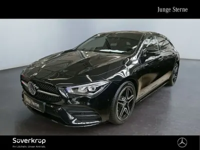 Gebraucht Mercedes CLA200 Shooting Brake AMG 150 PS (110 kW) 2020 Schwarzlack kosmosschwarz (metallic) Kombi