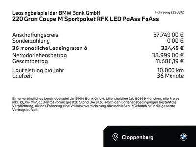 Usata BMW 220 Comfort Edition 170 CV (125 kW) 2025 Nero Coupé