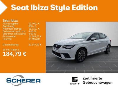 Brugt Seat Ibiza Style 116 HK (85 kW) 2024 Hvid Hatchback