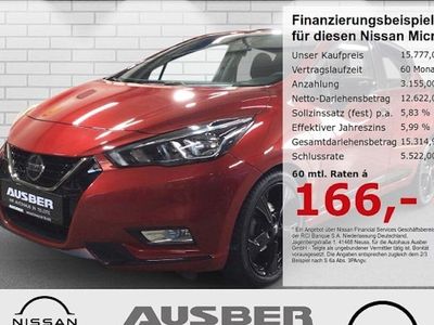 Usata Nissan Micra N-TEC 101 CV (74 kW) 2020 Rosso Utilitaria