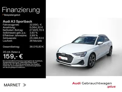 Gebraucht Audi A3 Sport 204 PS (150 kW) 2025 Gletscherweiß metallic Limousine