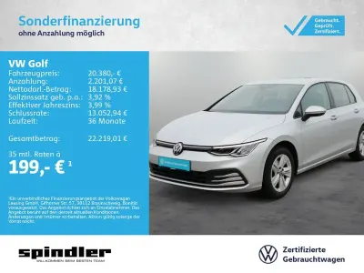 Gebraucht VW Golf VIII Life 131 PS (96 kW) 2022 Silber Limousine
