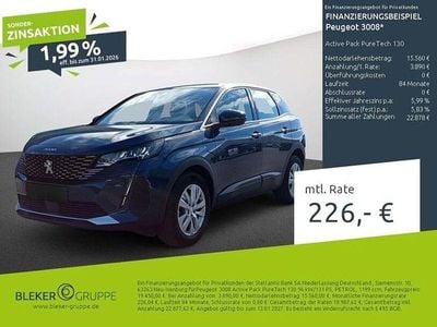 Blau Gebraucht 2023 Peugeot 3008 Active Limousine | 19.450 € (Guter Preis)