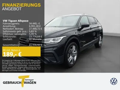 Brugt VW Tiguan Allspace Move 150 HK (110 kW) 2024 Sort SUV
