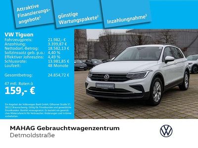 Weiß Gebraucht 2022 VW Tiguan Life SUV | 21.982 € (Guter Preis)