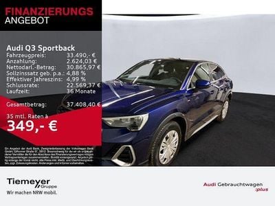 Gebraucht Audi Q3 Sportback S-Line 150 PS (110 kW) 2023 Blau SUV