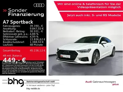 Gebraucht Audi A7 Sportback Premium 265 PS (194 kW) 2023 Ibisweiß Kleinwagen