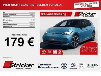 Neu VW ID.3 Pro 150 kW (204 PS) 2026 Costa azul metallic / schwarz Kleinwagen