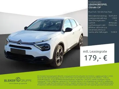 Gebraucht Citroën C4 Feel 131 PS (96 kW) 2023 Weiß Limousine