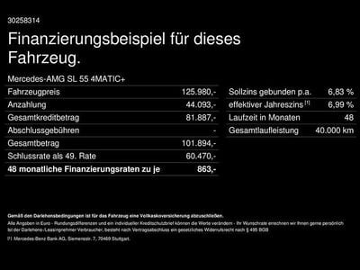 Usata Mercedes SL55 AMG Premium Plus 476 CV (350 kW) 2025 Argento Cabrio
