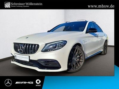 Gebraucht Mercedes C63 AMG AMG 476 PS (350 kW) 2019 Manufaktur diamantweiß bright Limousine