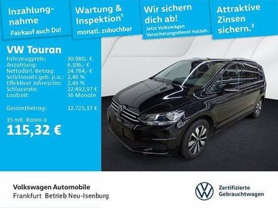 Gebraucht VW Touran Goal 150 PS (110 kW) 2025 Schwarz Van / Kleinbus