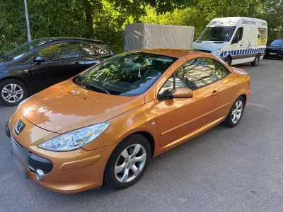 Gebraucht Peugeot 307 CC Sport 136 PS (100 kW) 2006 Gold Cabrio
