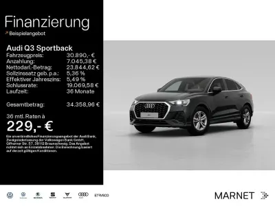 Gebraucht Audi Q3 Sportback Basis 150 PS (110 kW) 2024 Mythosschwarz metallic SUV