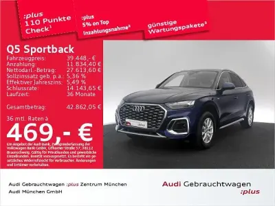 Gebraucht Audi Q5 Sportback Business 204 PS (150 kW) 2024 Navarrablau metallic SUV