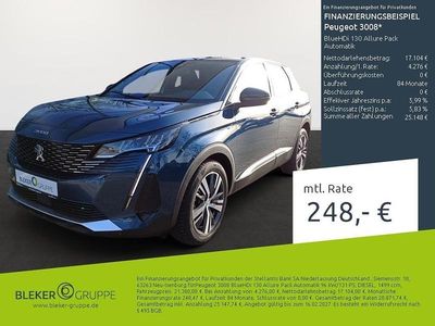 Gebraucht Peugeot 3008 Allure 178 PS (130 kW) 2023 Celebes blau SUV