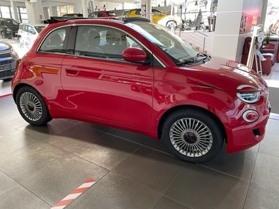 gebraucht Fiat 500e Cabrio RED 42kWh 2023 SOFORT LIEFERBAR Winterpaket Voll-LED Navi Keyless Entry Rückfahrkam.