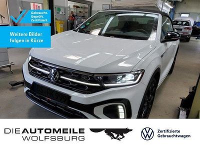 Pure white/ schwarz Gebraucht 2023 VW T-Roc Cabriolet R-line Cabrio | 28.790 € (Fairer Preis)
