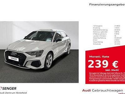 Gebraucht Audi A3 S-Line 245 PS (180 kW) 2022 Weiß Limousine