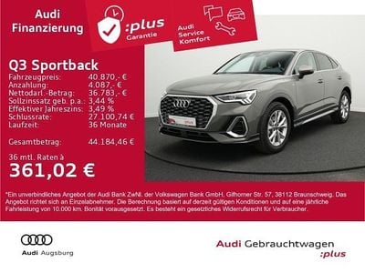 Gebraucht Audi Q3 Sportback S-Line 150 PS (110 kW) 2025 Grau SUV