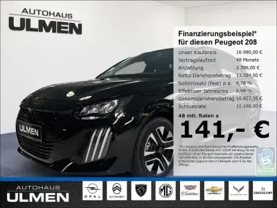 Gebraucht Peugeot 208 Allure 101 PS (74 kW) 2024 Schwarz Kleinwagen