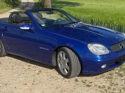 Gebraucht Mercedes SLK200 163 PS (119 kW) 2003 Blau Cabrio