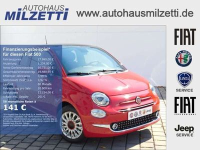 gebraucht Fiat 500 1.0 GSE HYBRID RED BEATS NAVI PDC KLIMAAUTOMATIK