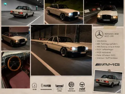 Gebraucht Mercedes 200 AMG 109 PS (80 kW) 1983 Beige Limousine